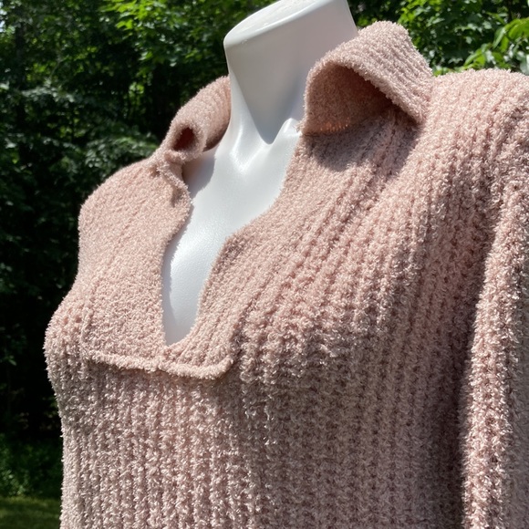 Sincerely Jules soft knit blush/nude sweater short set size S NWT - Picture 2 of 6